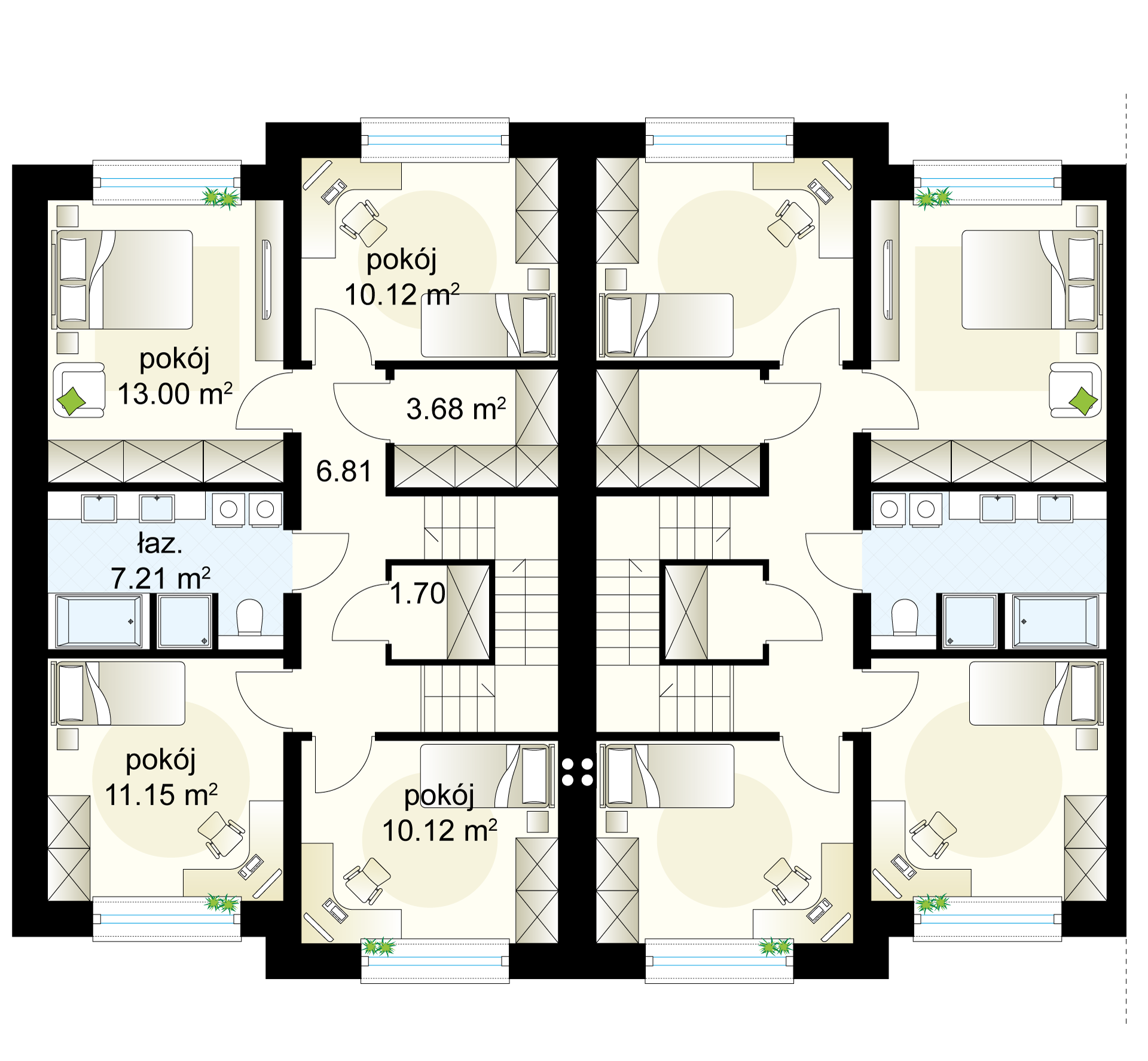 Projekt Domu Szpinak 6 110.24 M² - Domowe Klimaty